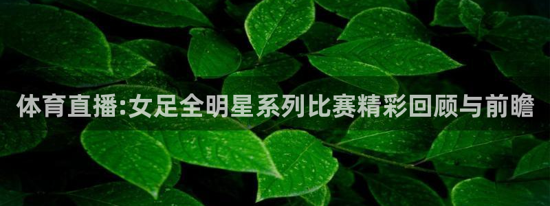 体育直播:女足全明星系列比赛精彩回顾与前瞻